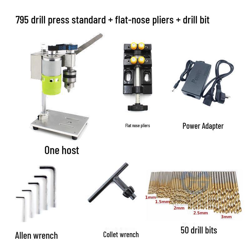High-Precision Desktop Drill Press for Watch Repair - Variable Speed Electric