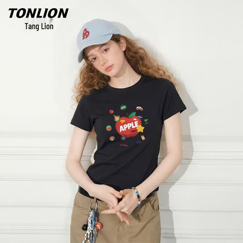 TonLion Women's Slim Fit Short Sleeve T-shirt
