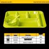 HANDUNYOU Melamine Divided Meal Plate