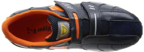 Nissin Rubber Hyper V #228 Work Shoes, Oil-Resistant, Non-Slip, Lightweight, with Toe Cap, Men's, Navy, Size 27.0