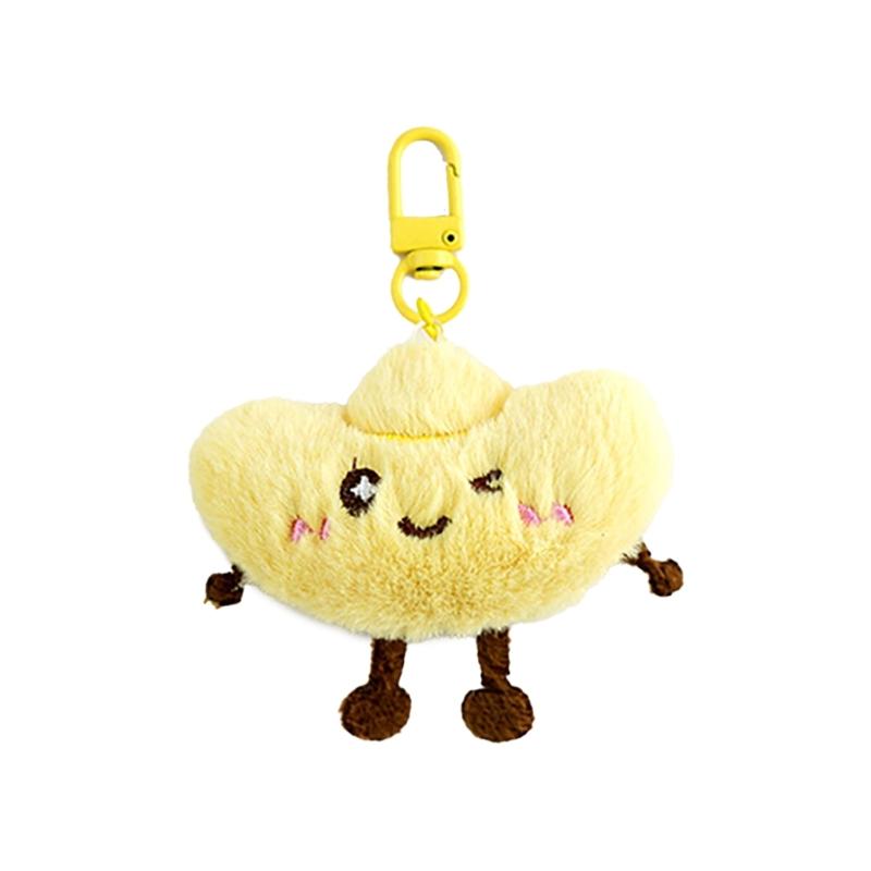 

Plush Doll Keychain Ornament Portable Car Key Holder Bag Charm for Girls Boys Snake Festival Designs Backpack Pendant