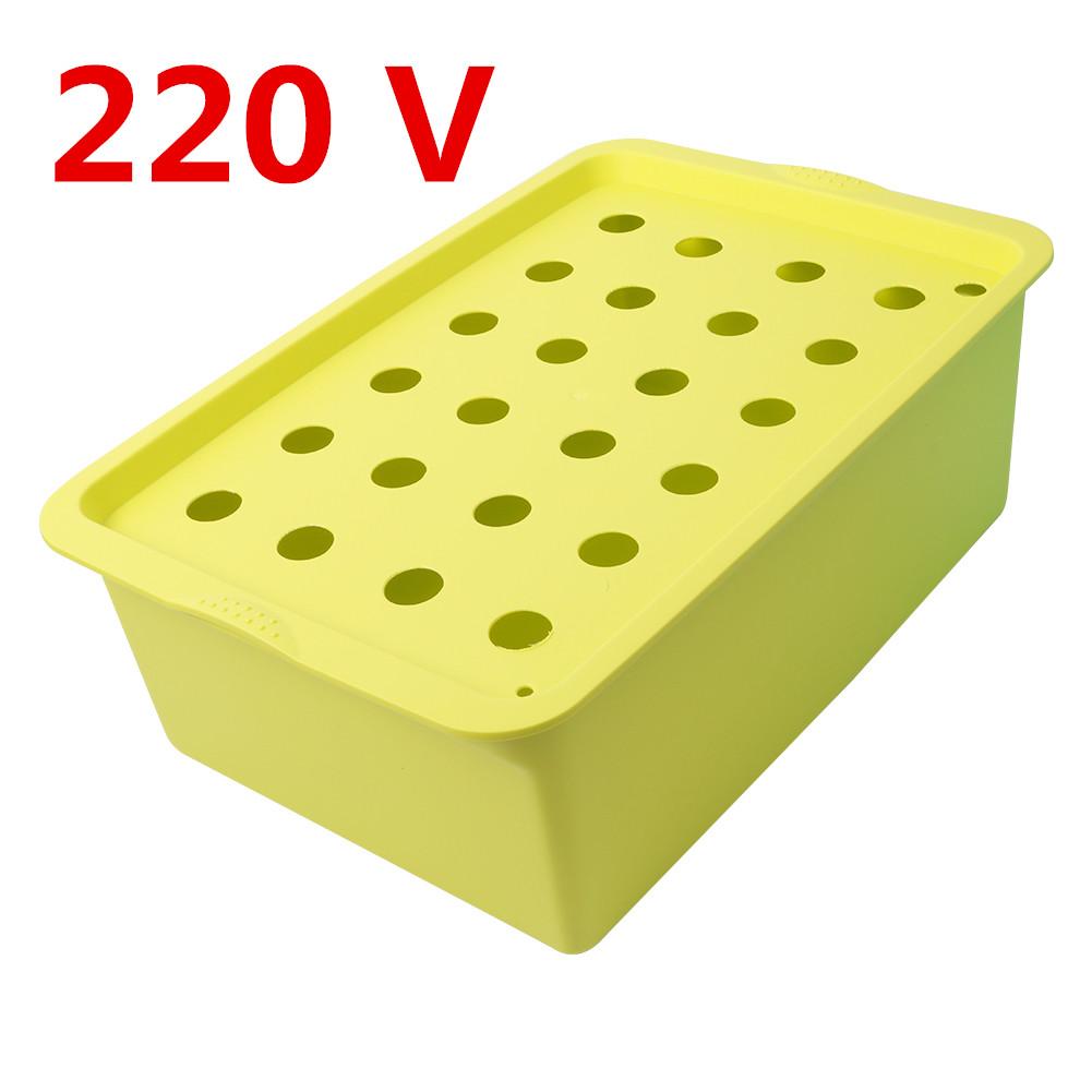 220V/110V 24 Holes Hydroponic Kit with Oxygen Pump Indoor Garden Cabinet Box Bubble Nursery Pots Cultivation Box 1 Set