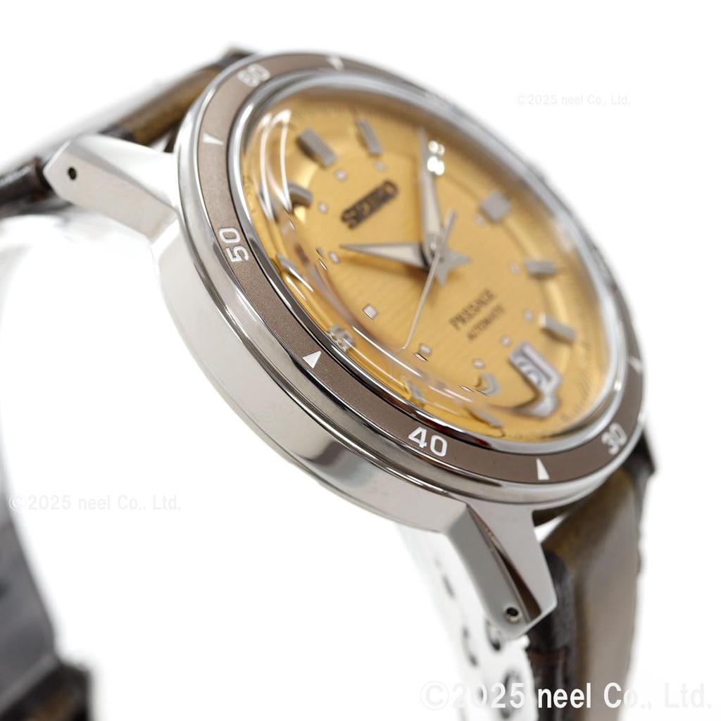 Seiko Presage Style Automatic Brown 60's Watch, SARY269, Men's,