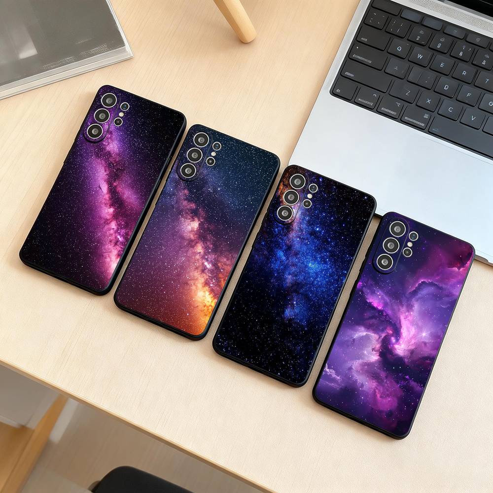 Space For Galaxy Universe Phone Case For Samsung S25,S24,S21,S22,S23,S30,Ultra,S20,Plus,Fe,Lite,Note,10,Black Cover