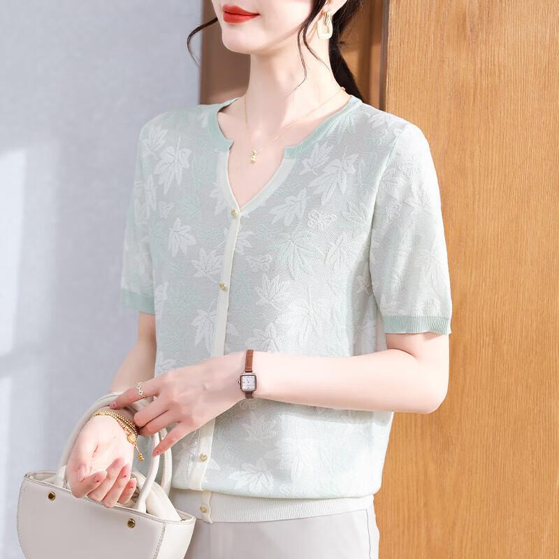 XUEXI Women s New Chinese Style Short Sleeve T-Shirt 3XL