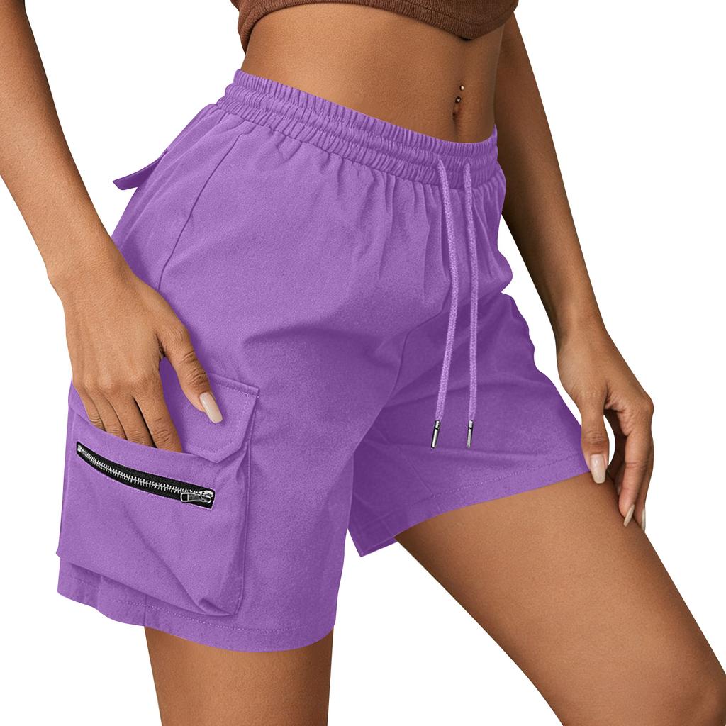Women's Casual, Loose, -color Shorts