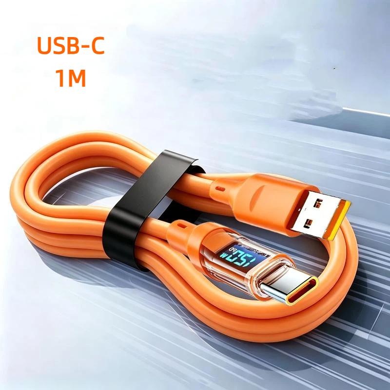 120W PD Super Fast Charging Type C to C Cable 2 in 1 Data Transfer Charge Cord for 15 Home Office Use