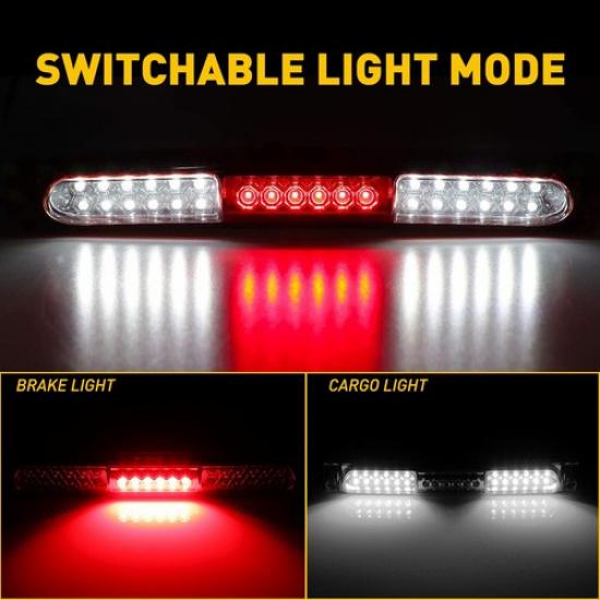 AUXITO LED 3RD Third Tail Brake Stop Cargo Light For 1997-2003 Ford F-150 F-250