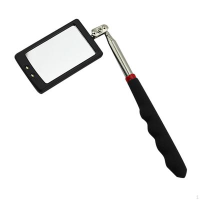 Autoinspektionsspiegel Quadratisch Ausziehbar Multifunktionales Autoreparaturwerkzeug mit LED