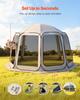 Screen House Tent, 3660 x 3380 x 2300 mm, 10-12 Person Pop Up Screen Tent, Portable Screened in Canopy with Carry Bag, Netting Sides, Ground Stakes,