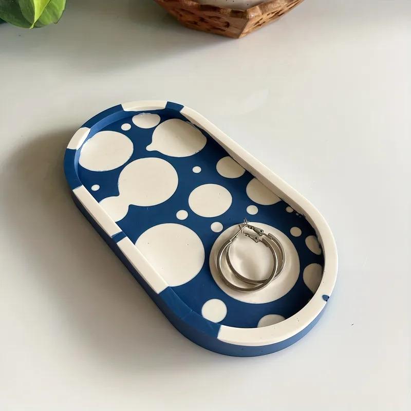 1pc/2pcs/3pcs Oval Coaster Epoxy Resin Clay Casting Silicone Mould Tray Storage Gypsum Tray Mold DIY Jewelry Tray Dishes