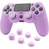 Ralan Purple Controller Skin Silicone for PlayStation 4, Non-Slip Grip Cover Protector Compatible with PS4 Slim/PS4 Pro Controllers with 6 Thumb Grip