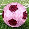 1PC Pink Watercolor Background Love Motion Soccer Ball Size 5 Football Machine Sewn Indoor/Outdoor Universal Football A106