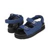 Barbara Women Denim Velcro Stitch Welt Backstrap Sandals 4cm Bbj301