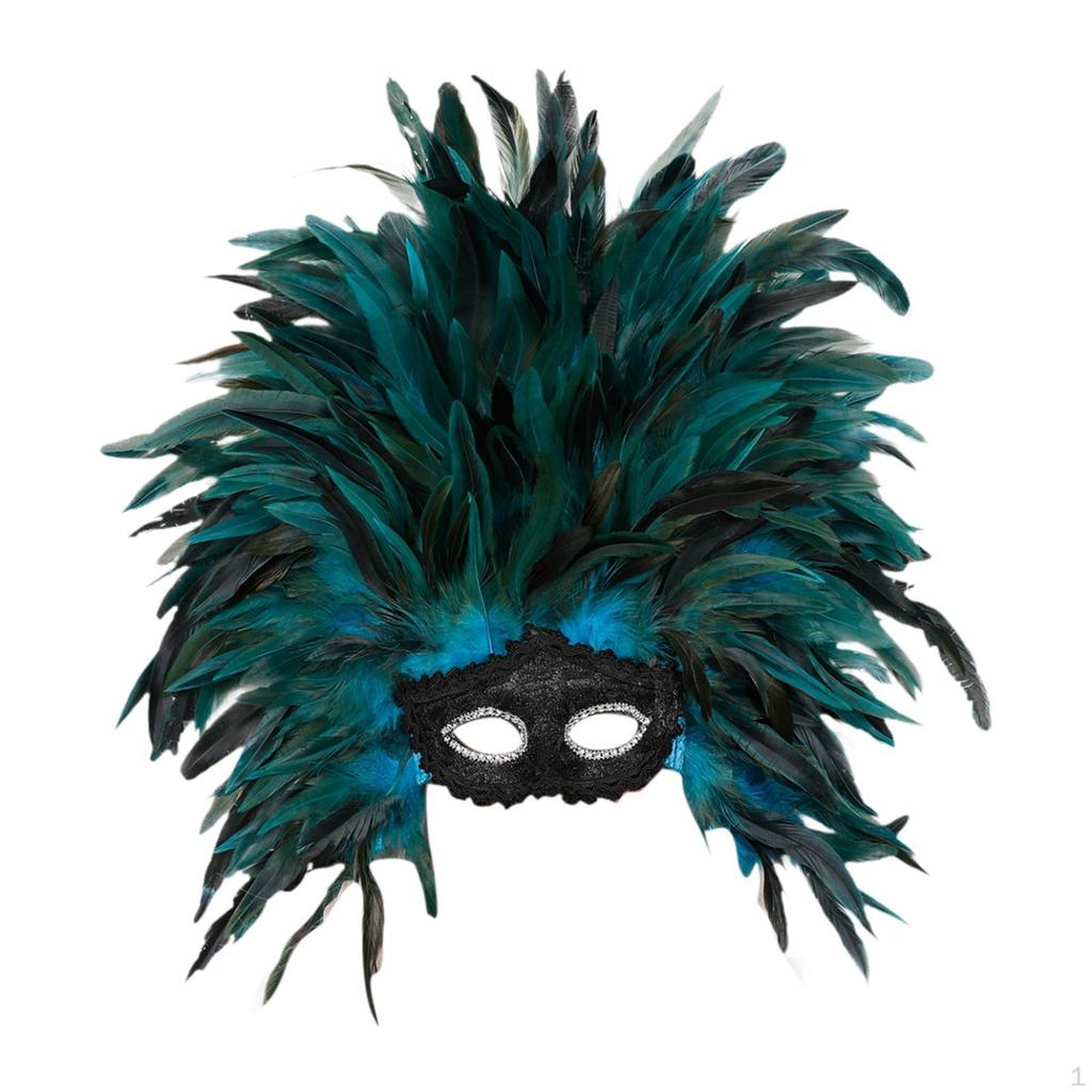 Feather Headdress Cosplay Headband Headwear Photo Props Fancy Dress Masquerade for Thanksgiving