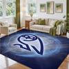 Sheffield Wednesday Design Crystal Velvet Rug Soft Decorative Mat for Bedroom Entrance