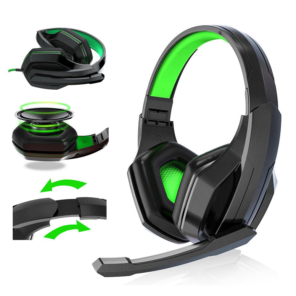 Gaming Headphone 3.5mm Wired ANC Active Noise Reduction Earphone HiFi Stereo Gamer Headset with Microphone for PS4 PS5 Xbox PC