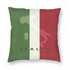 Italy Country Map On Flag Pillowcase Polyester Linen Velvet Pattern Zip Decor Pillow Case Room Cushion Cover Wholesale x