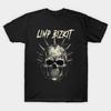 T-shirt Homme Noir Imprimé Limp Bizkit Groupe Impression Transfert Sans Découpe Coton Tshirt