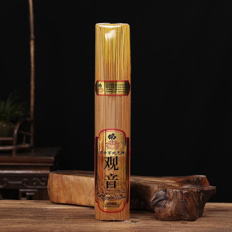 

Natural Smokeless Sandalwood Bamboo Stick Incense Buddhist Temples Family Worship Offer Incense Calm Mind Meditation Purify Air Guanyin 500g