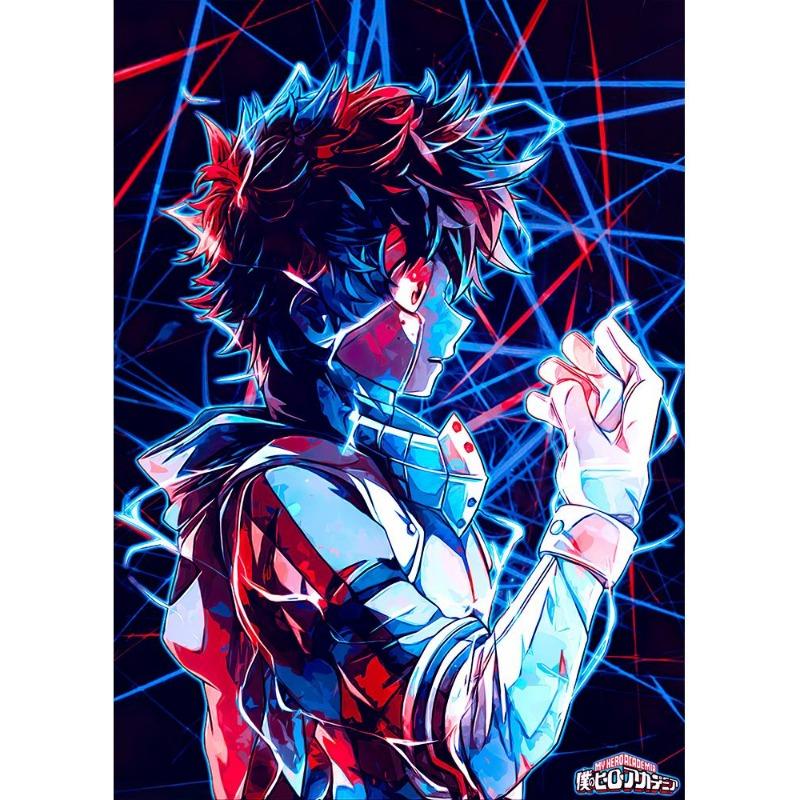 Japan Manga My Hero Academy Decu Poster Canvas Painting Bnha Midoriya Izuku Wall Painting for Living Room Decoration At Home