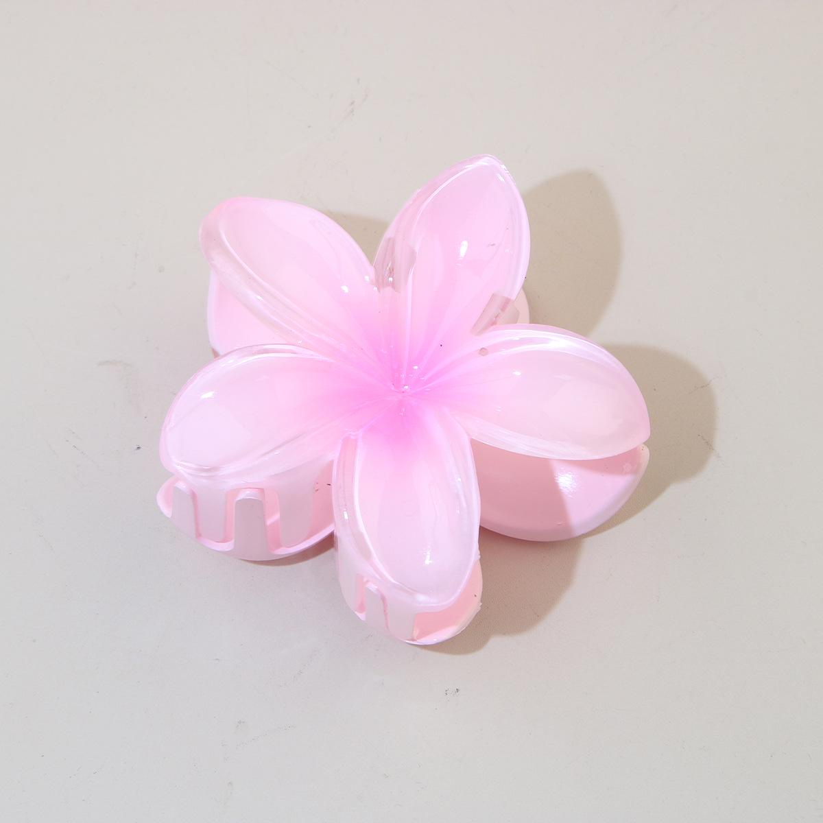 

Винтажная красочная заколка-краб для волос с франжипани для женщин Packaging method 【Bulk】