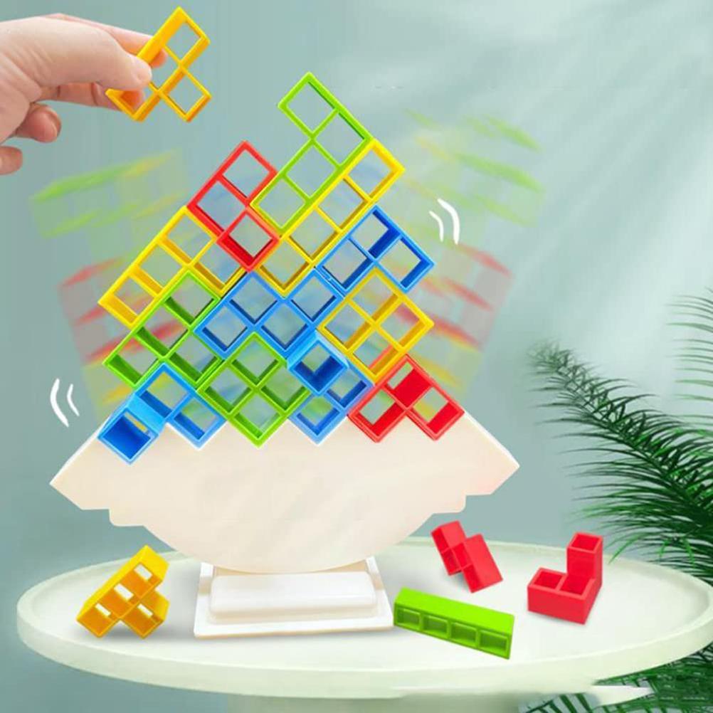 

Детская игра на равновесие Качающиеся блоки Красочная игра-головоломка для укладки Игрушка Настольная игра для нескольких игроков