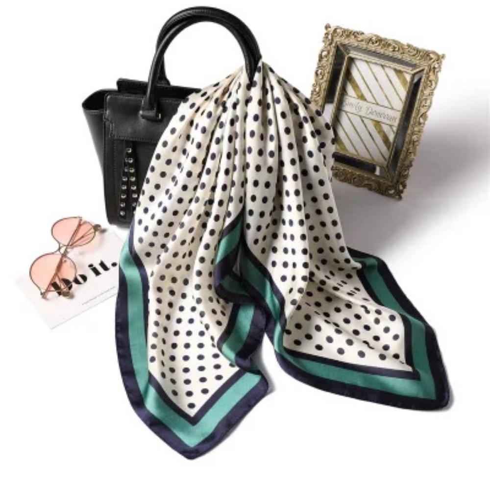 2025 Summer Luxury Brand Silk Scarf Square Women Shawls And Wraps Fashion Office Small Hair Neck Hijabs Foulard Scarves 70*70cm
