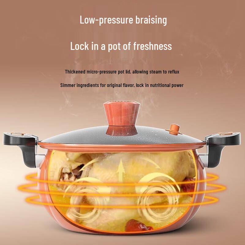 MeiLing LC2603 Fine Iron Pumpkin Micro-pressure Soup Pot