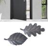 Sturdy Iron Waved Shaped Leaf Designs Door Stoppers Windproof Decorative Holders Accessory for Home Office Garage