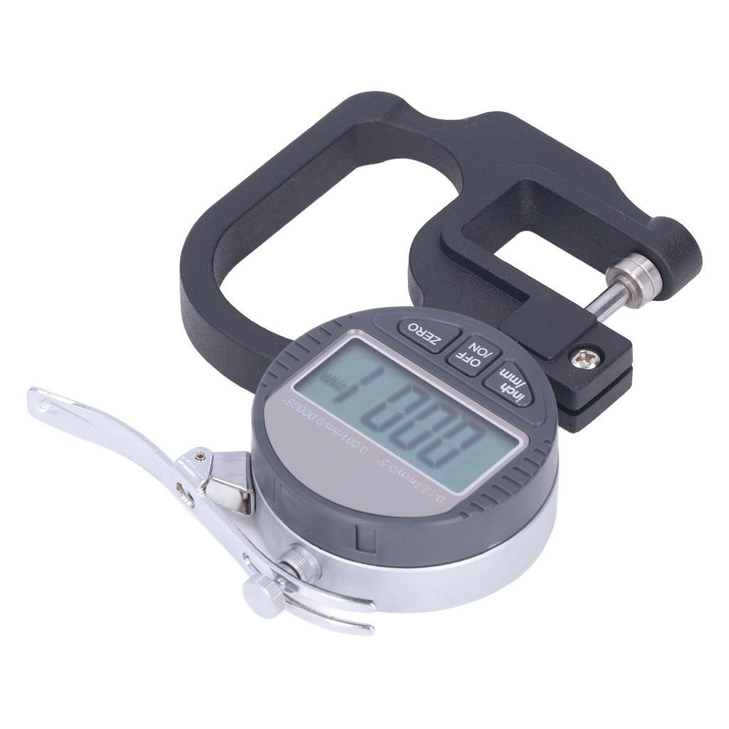 Thickness Gauge LCD Digital Display Micrometer Meter Accurate Measuring Tool for Paper Film 0?12.7mm