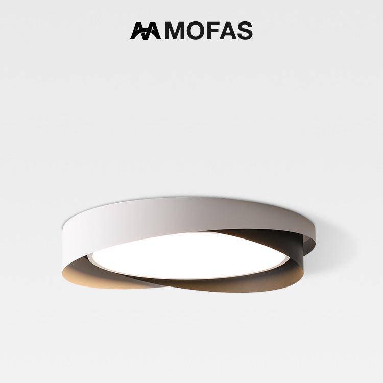 Modern Nordic LED Ceiling Light - Minimalist Round Design for Master Bedroom