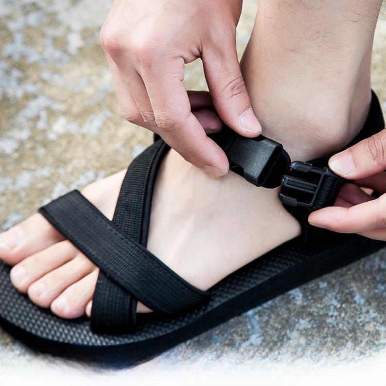 Korean Style Cross Strap Dual-Use Summer High Heel Sandals & Slippers for Couples