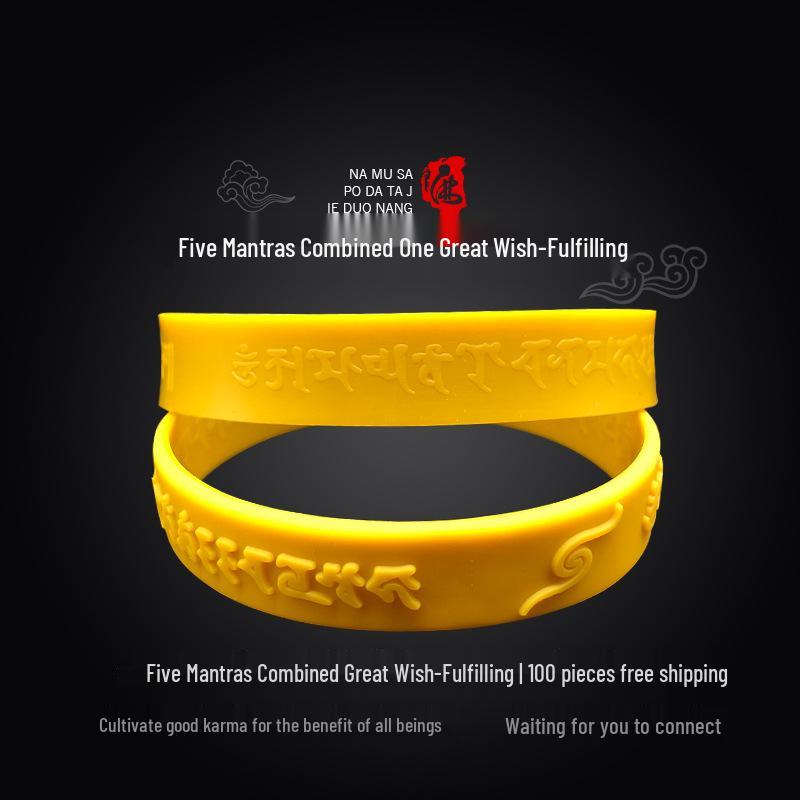 Unisex Multi-functional Silicone Wristband: Great Wish-Fulfilling Light Liberation Chain