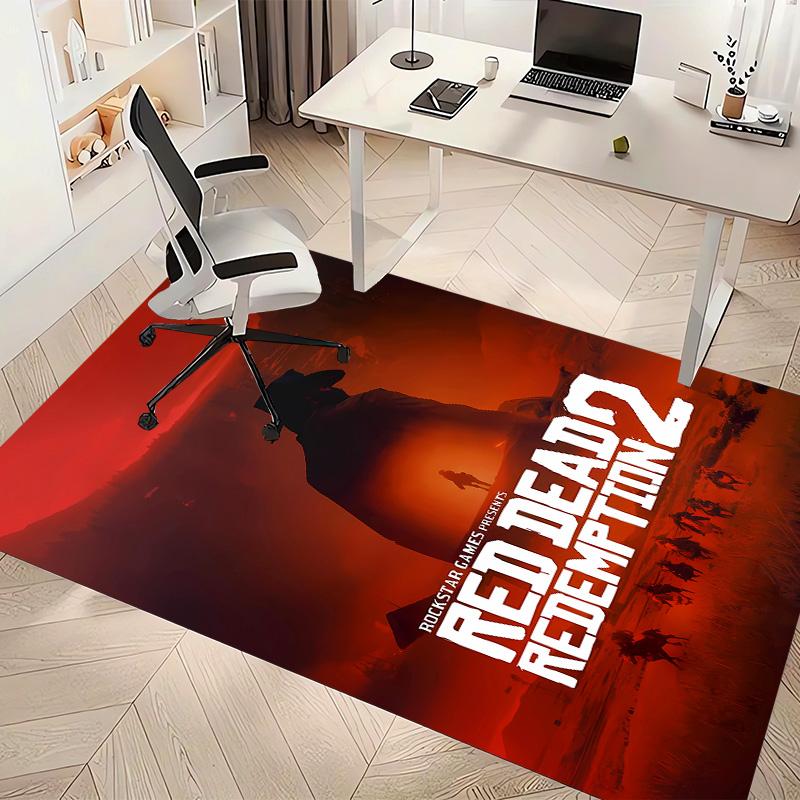 Red Dead Redemption1 Printed Absorbent Washable Carpet, Non-Slip Bathroom Mats, Kitchen Rugs, Yoga Mat,Living Room Entrance, Camping Picnic Rugs