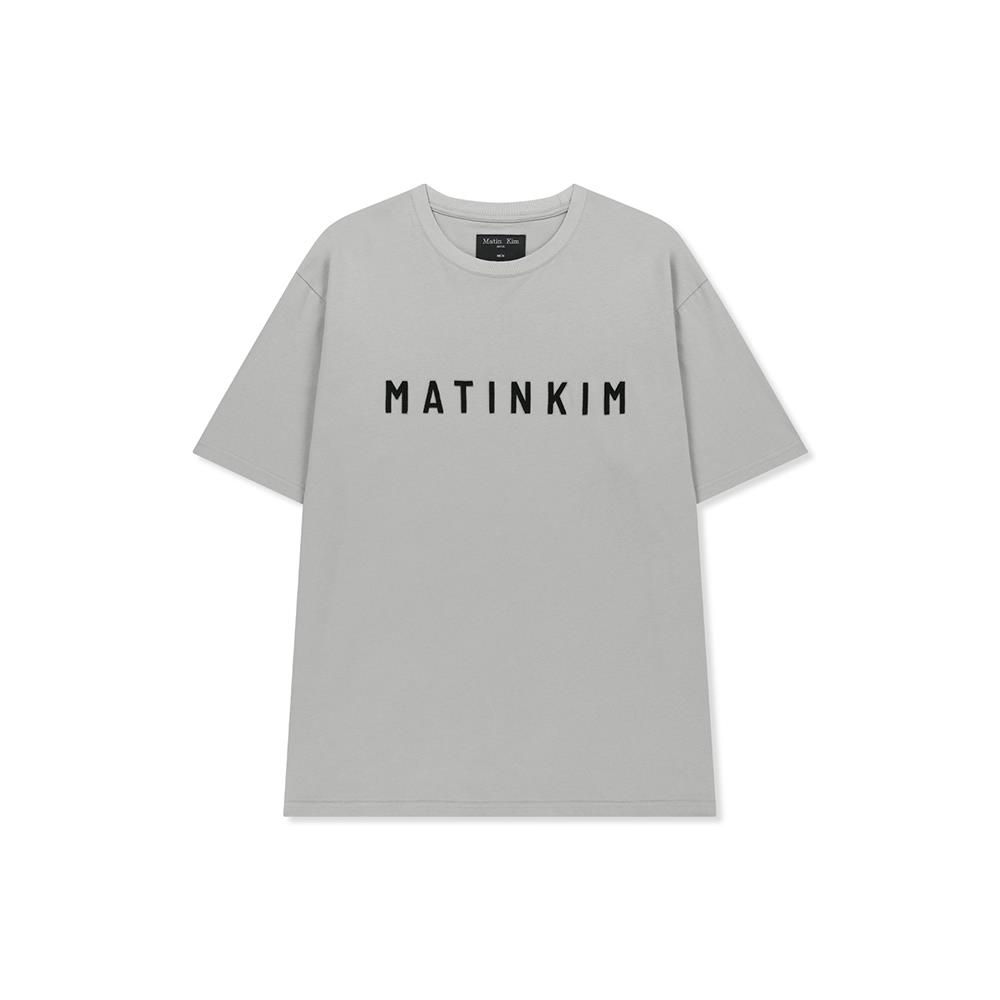 [Matinkim] Applique Felt Logo Top for Men L