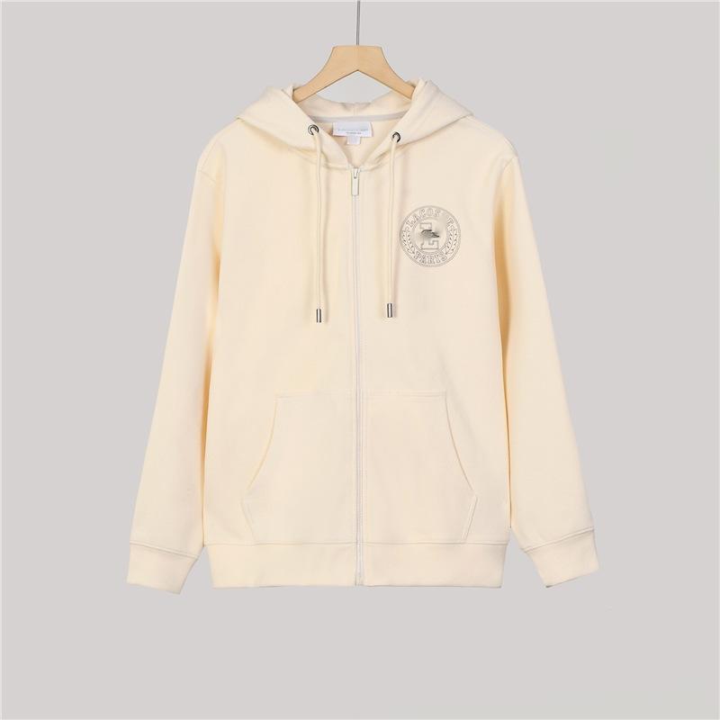 Trendy Unisex Embroidered Zipper Hoodie Cardigan: Casual Versatile Fashion