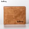 Baellerry Short Style Mens Wallets Business Card Holder Faux Leather Bifold Wallet Purse for Men Gifts GZW