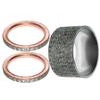 Junta da Tubulação do Silenciador de Escape 3YF-14613-01-00 5Y1-14613-00-00 Para Yamaha Rhino 660 YXR660F 4X4 2004-2007 Grizzly 660 YFM660F 4X4