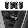 4Pcs Metal Car Badges Wheel Tire Valve Caps Covers Car Accessories For Citroen C1 C2 C3 C4 Grand Picasso C4L VTS C-ELYSEE DS DS3 sdcr63