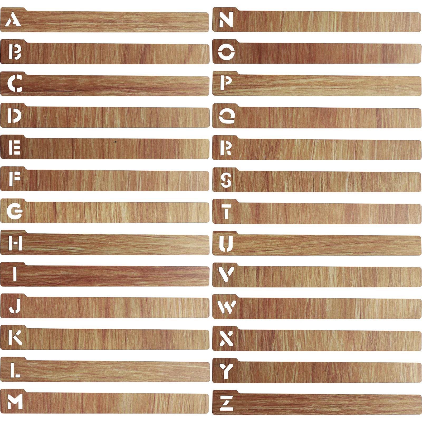

26 Pcs Vinyl Record Dividers Wooden Record Dividers Alphabetical A-Z Vinyl Record Storage Dividers for Album CD DVD Media