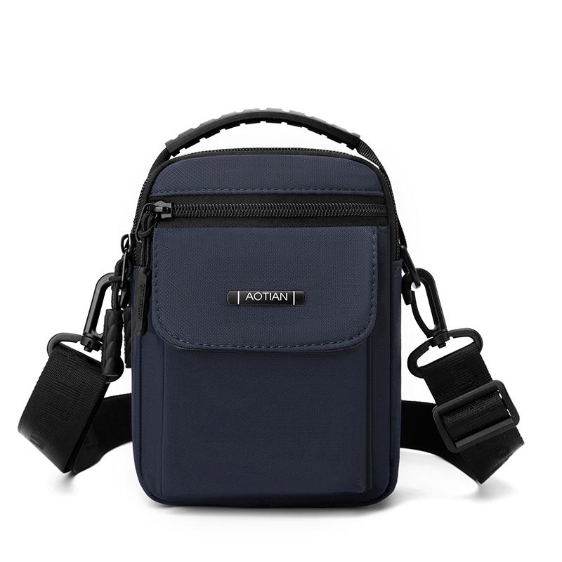 Multi Purpose Design Men Mini Bags Shoulder Bag 3 Layers Men Small Crossbody Bag Fashion Casual Men Small Messenger Bag Belt Bag