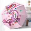 1pc Dragon, Flowers Automatic Open/close Folding Umbrella, Compact Portable Travel Umbrella, Perfect Birthday/Christmas, Cute Umbrella, Dura