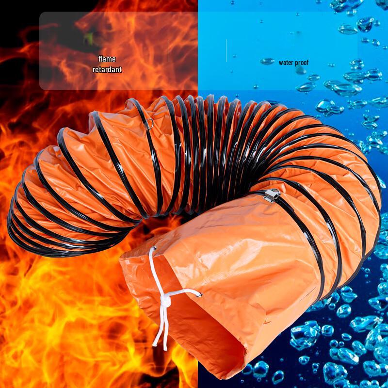 Flame Retardant PVC Flexible Ventilation Duct for Axial Fans