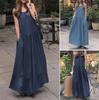 2024 Summer Cotton & Linen Sleeveless Loose Fit Maxi Dress