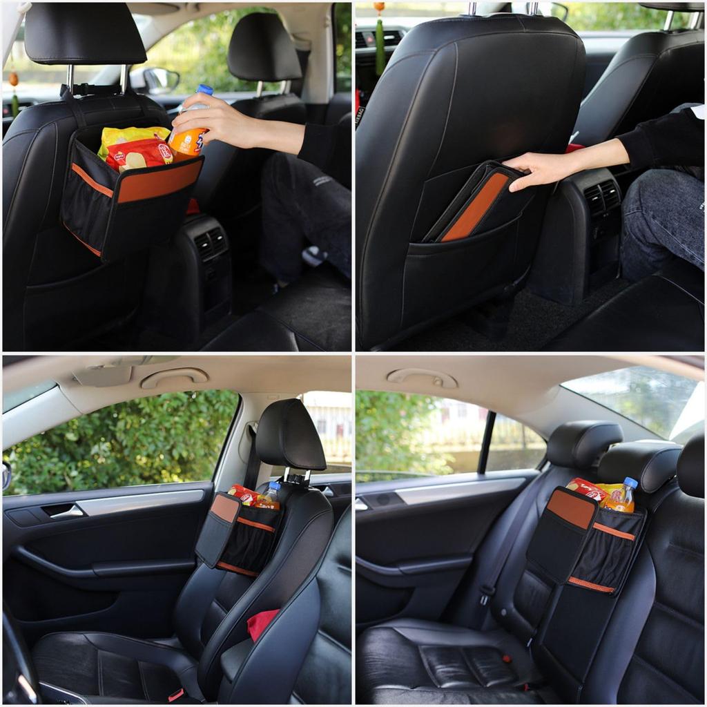 Zoubatt Car Storage Car Storage for Passenger Seat and Rear Luggage Seat Large Easy Seat Back Car Storage Box Box, Seat, Rack, Box, Foldable,