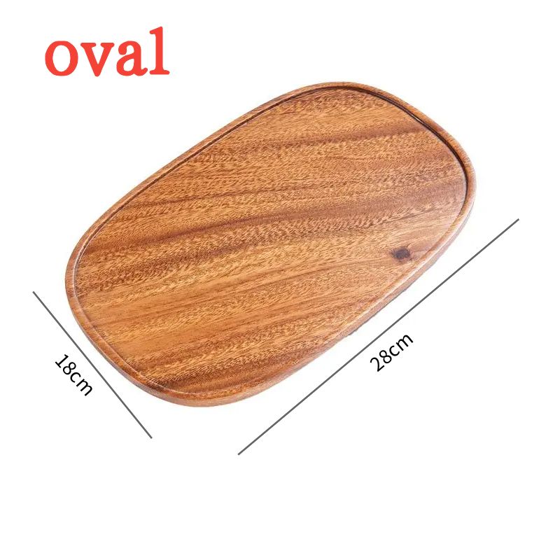 Solid Wood Towel Tray Coffee Cup Plate Tea Tray Fruit Food Storage Holder Hotel Home Decorate Supplies