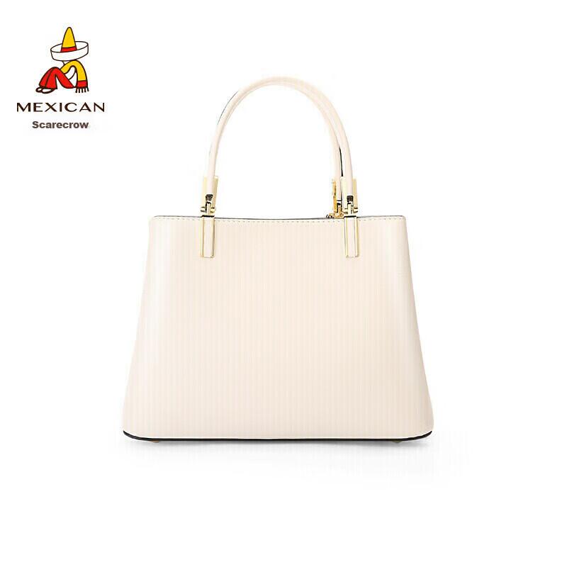 MEXICAN Crossbody Bag, Women's Handbag, Shoulder Bag, Commuter Bag, White