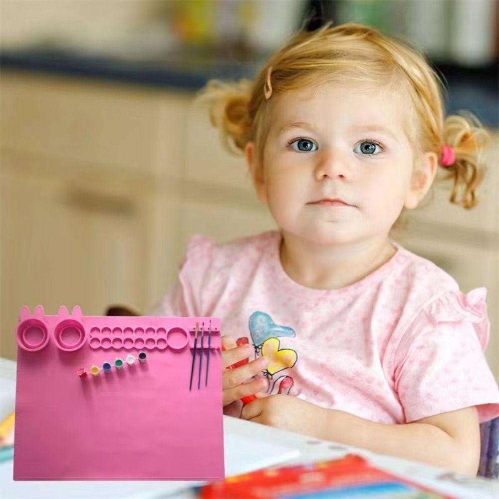 Hexagon Art Silicone Craft Mat Art Graffiti Painting Mat Silicone Painting Mat Clay Play Tools