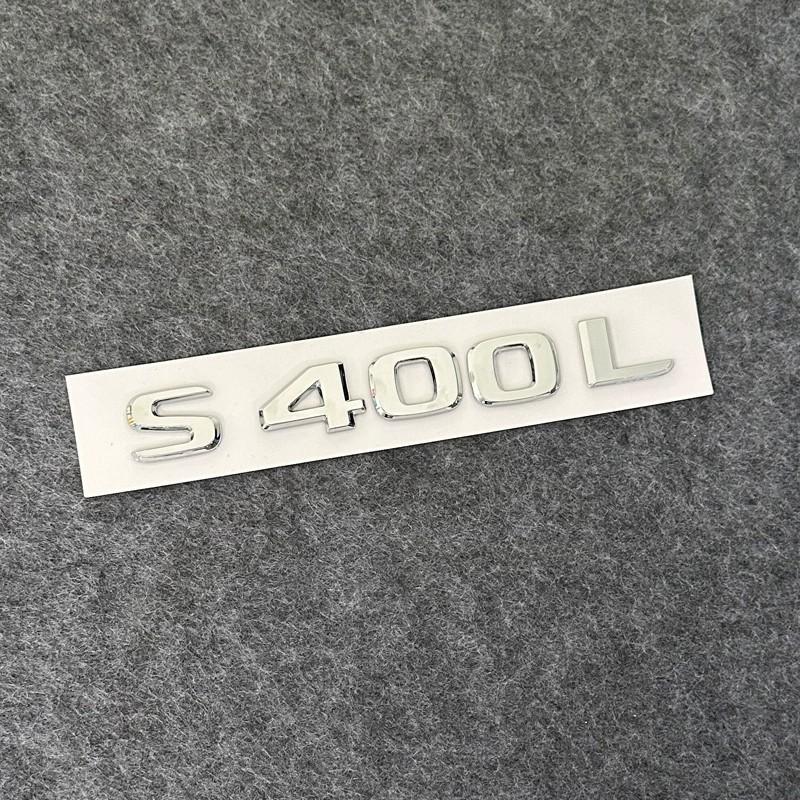 ABS Black Chrome Letters 3D Car Trunk Letters Badge For Mercedes Benz S320L 350L 450L 500L 560L 650 680 Logo Sticker Accessories